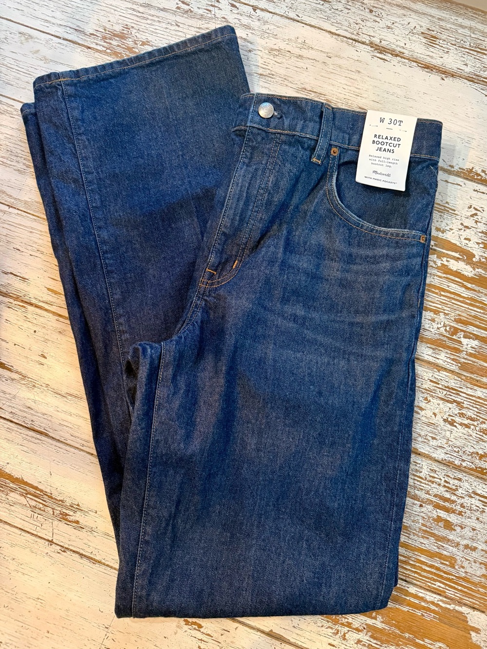Madewell Women’s Bootcut Jeans - Deep Blue Denim